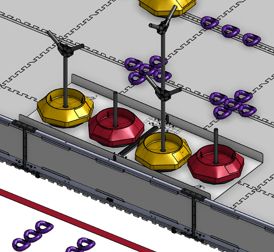 4 balanced on platform