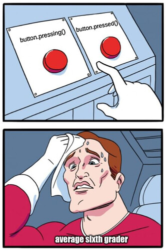 pressing pressed two buttons sixth grader