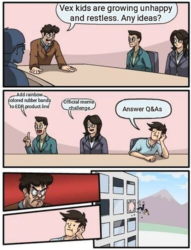 vex discussing morale boosting ideas