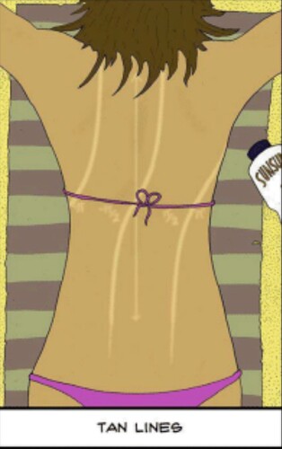 Tan lines predicted