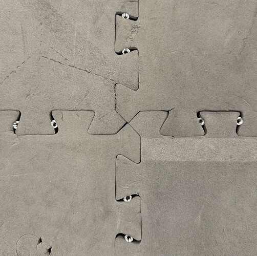 Base Plate Standoffs Between Tiles