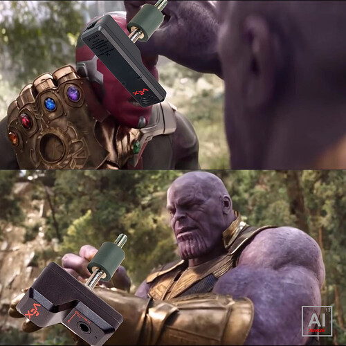 thanos taking rubber link