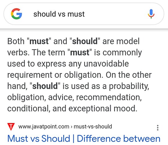 should-vs-must
