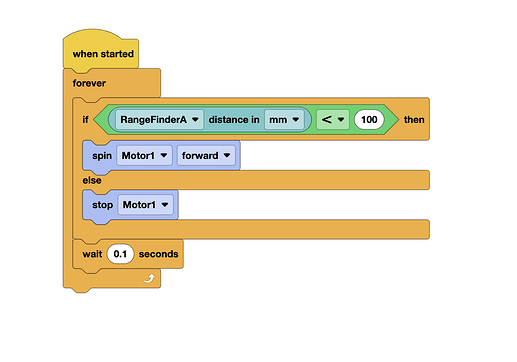 For Loop Vex Programming Rangefinder loops in Blocks - VEXcode V5 Tech Support - VEX ...