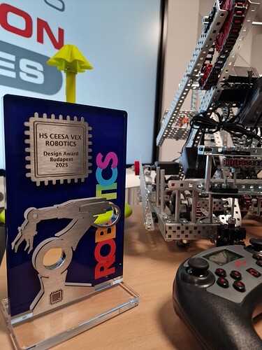 Team Black robot with Design award