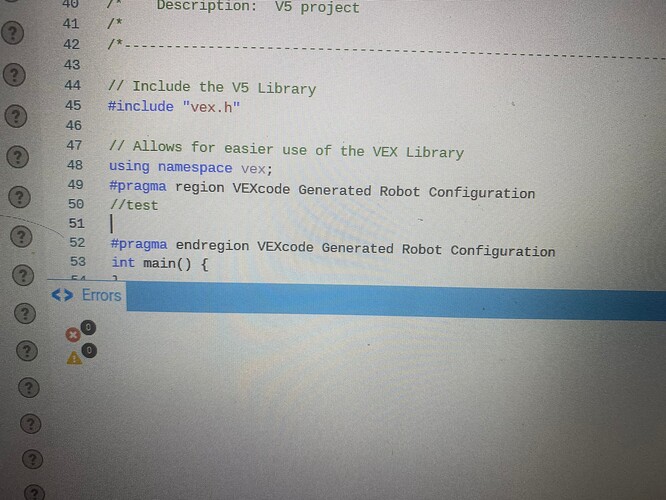 How to use #region or get any collapsible code? - VEXcode Pro V5 Text ...