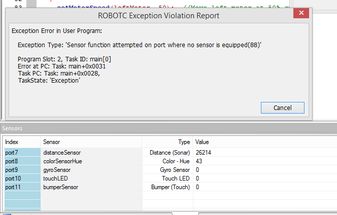 vex iq distance sensor programming