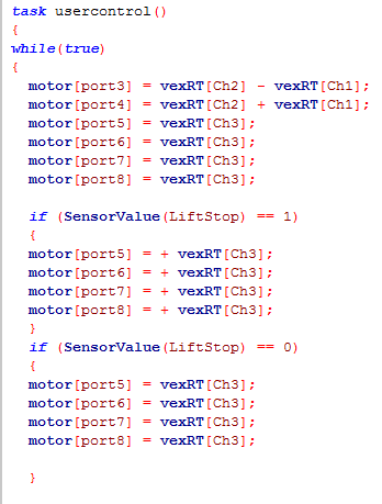 what does a vex limit switch do