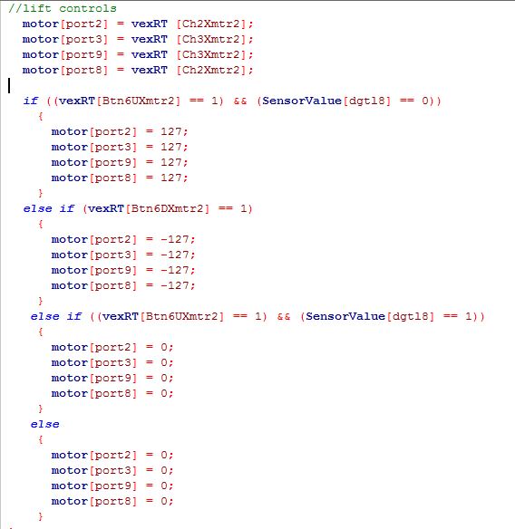 How to loop with a vex limit switch lsabk