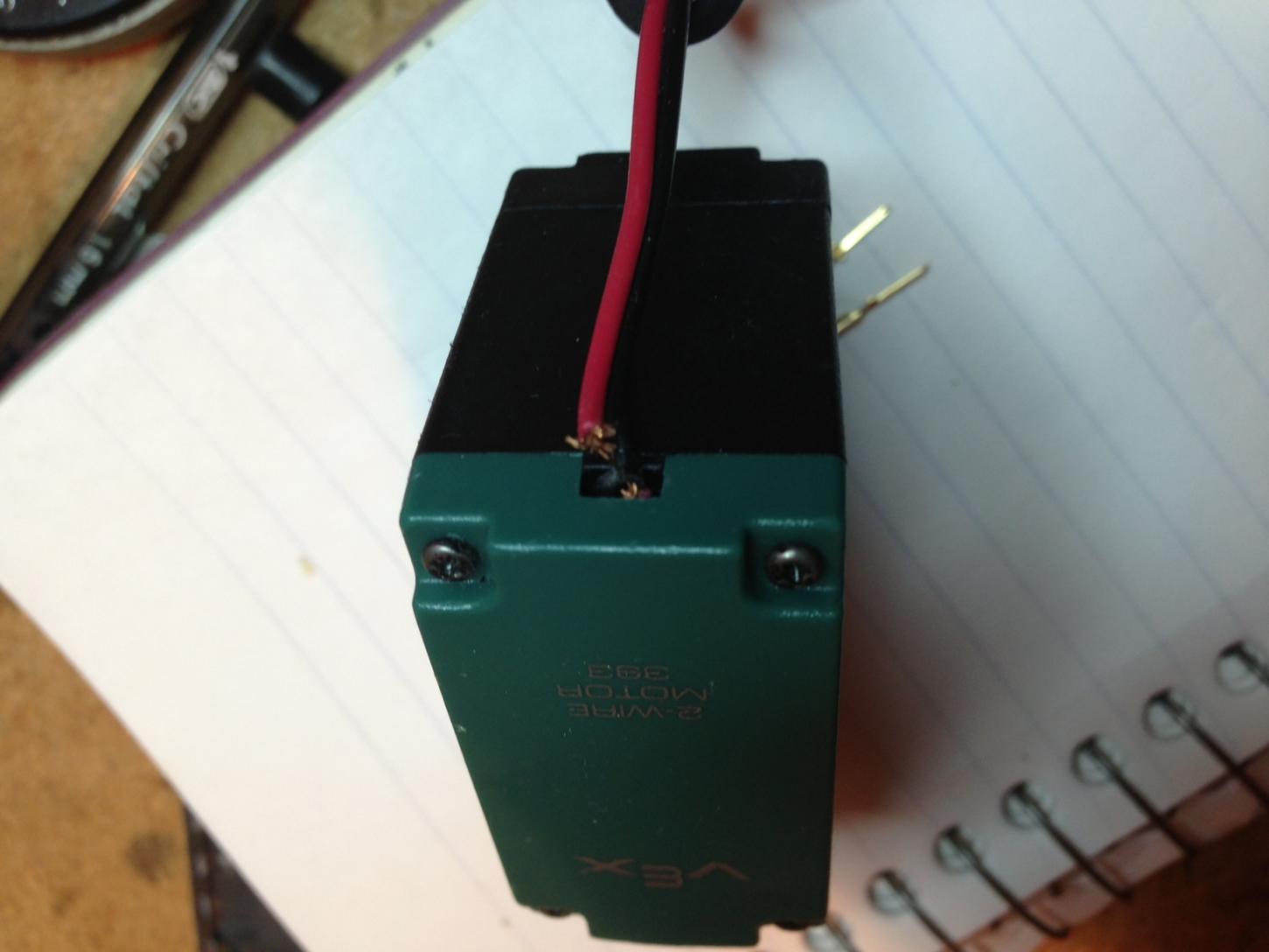 Frayed 393 motor wire.jpg