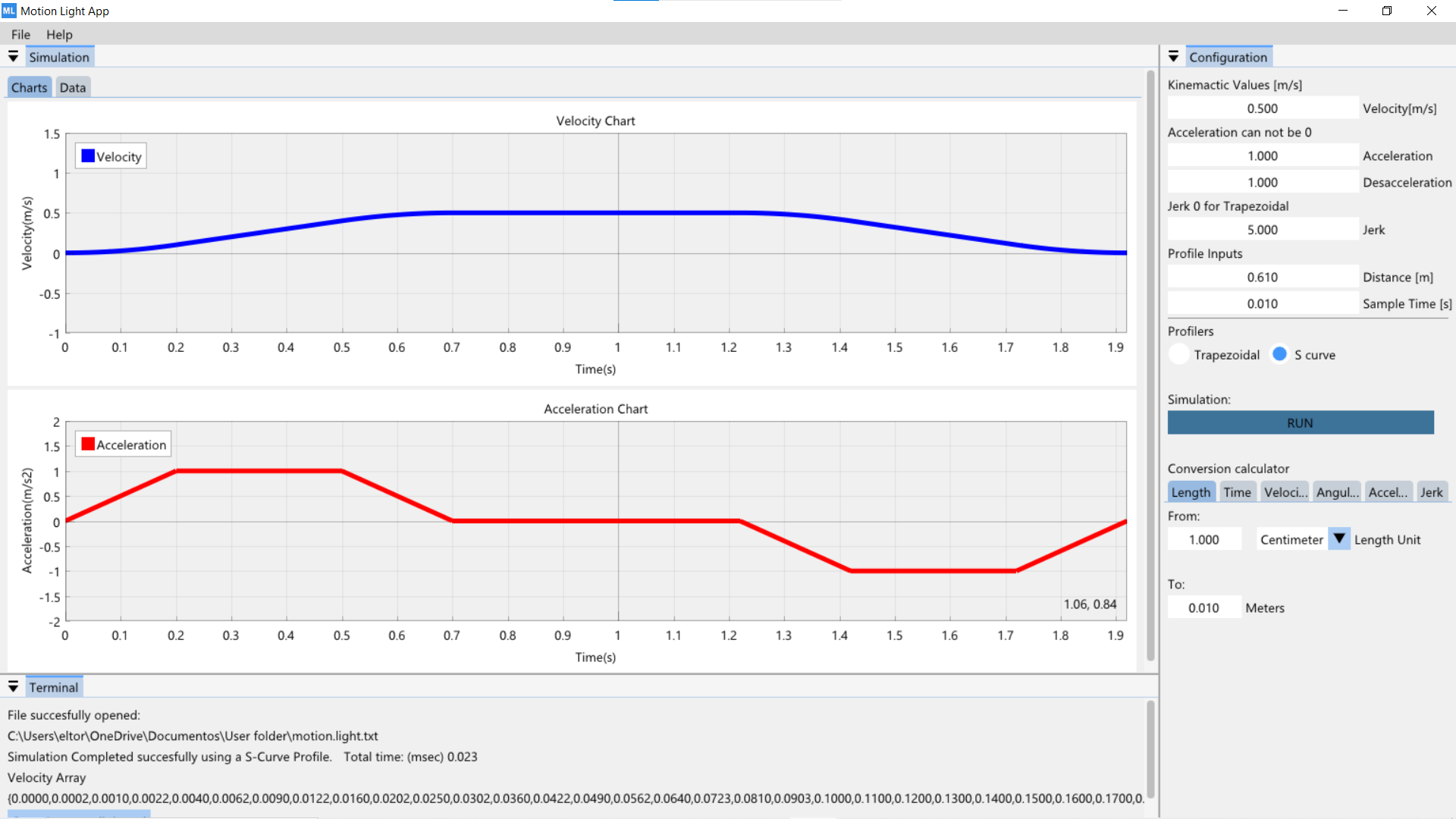 MotionLight lineal motion profile generator - Programming Support - VEX ...