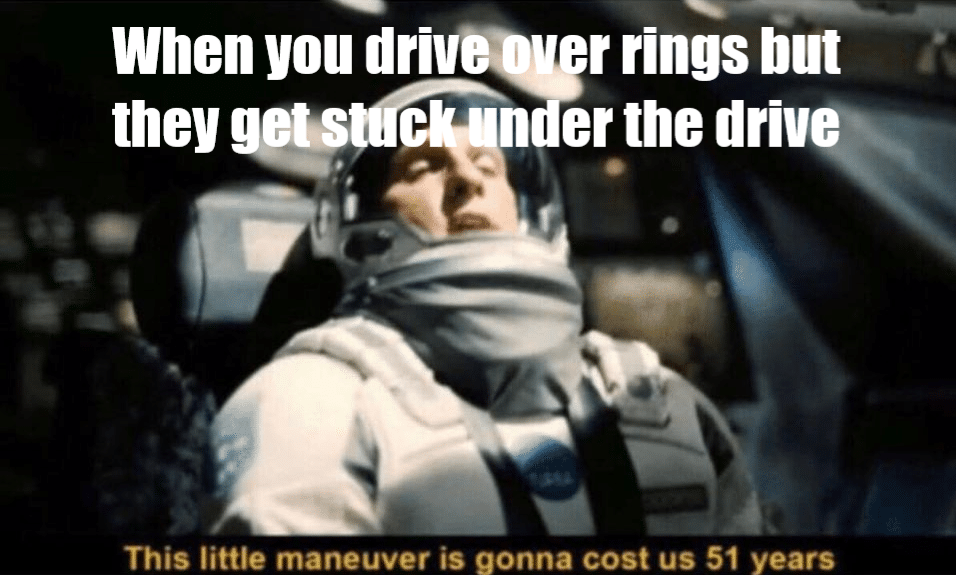 Driving over rings