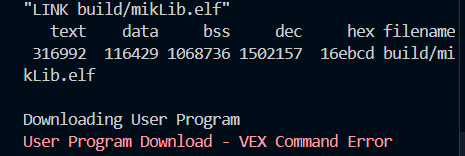 Vex Command Error - Programming Support - VEX Forum