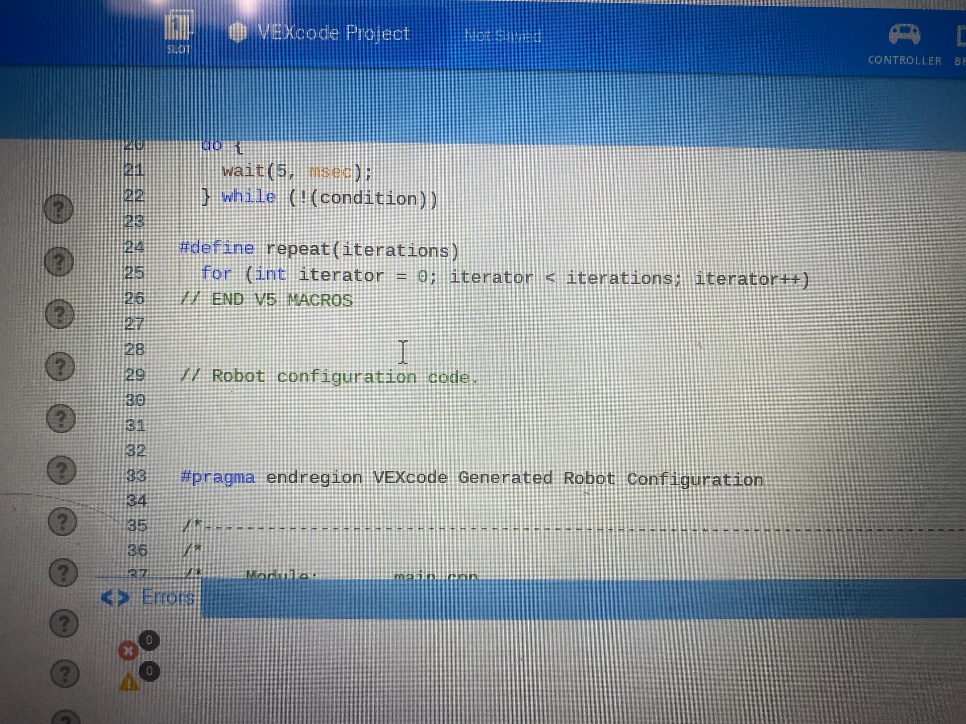 How to use #region or get any collapsible code? - VEXcode Pro V5 Text ...