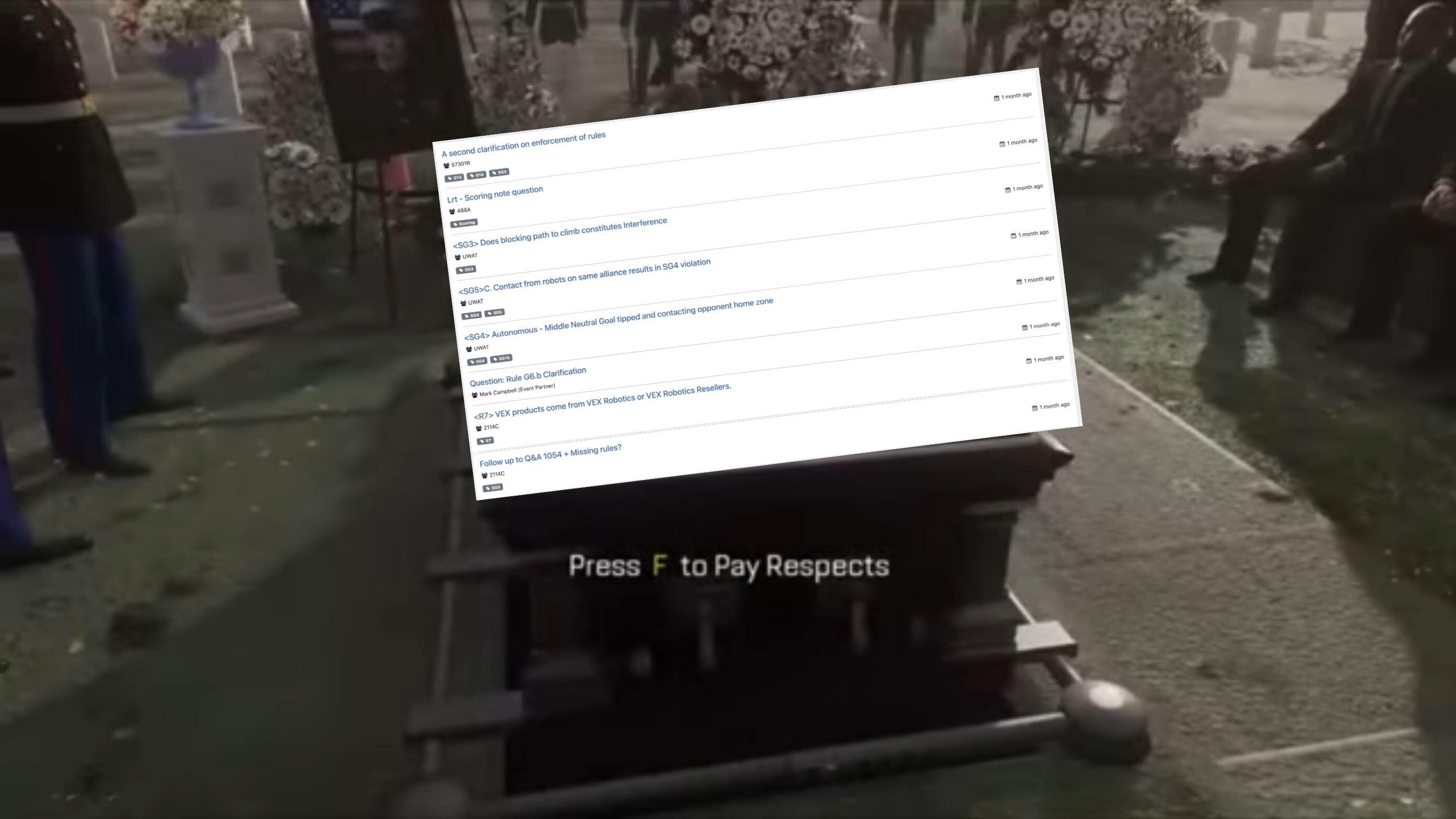 Middle-School press f to pay respects Memes & GIFs - Imgflip