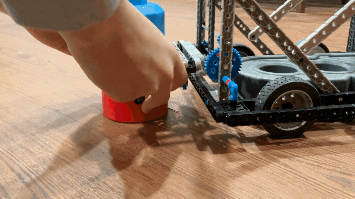 Robot scores on beam
