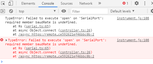 Developer Console JS Error