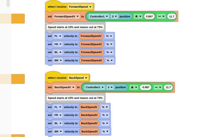 Need help programming wheels with controller - VEXcode V5 Tech Support ...