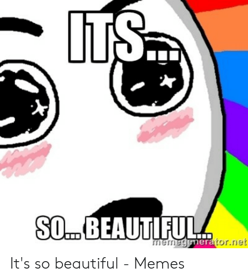 It is so you. Its beautiful Мем. Бьютифул Мем. Мем ИТС бьютифул. So beautiful meme.
