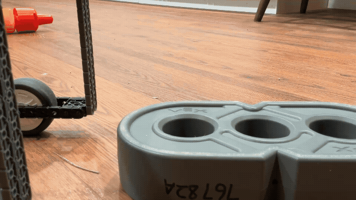 Robot drives into beam