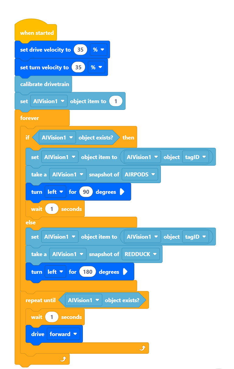 Augmented Vision Code Ai vision sensor help - VEX V5 Technical Support - VEX Forum