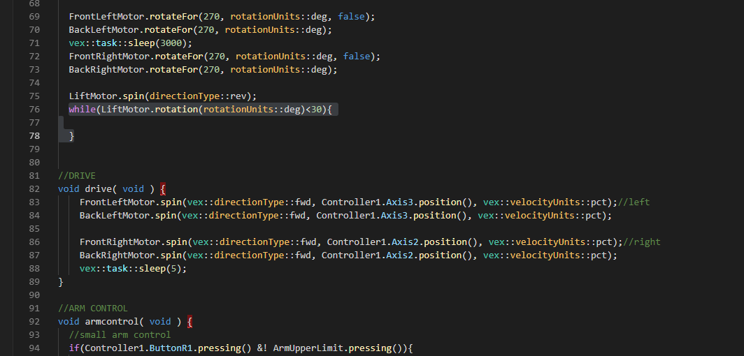 Vex sales v5 code
